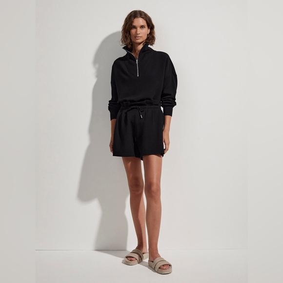 NWT Varley Claude High-Rise Shorts in black - Picture 2 of 11